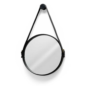 Lather and Corrugated Galvanized Bathroom <b>Mirror</b> Frame - Product Image 4