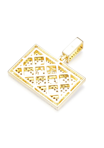 จี้รูปธงรัฐแคลิฟอร์เนียแบบไอซ์ 5A+ เครื่องประดับฮิปฮอป ชุบโรเดียม ประดับมอยส์ซาไนต์ เงินแท้ 925 ของขวัญ - Product Image 4