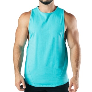 Camiseta sin mangas de gimnasio personalizada para hombre, novedad de venta al por mayor, transpirable, de secado rápido, sólida, para culturismo, correr, botón de secado rápido - Product Image 1