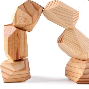 Juego inteligente para adultos, equilibrio de madera, clasificación, apilamiento, bloques de piedra de construcción para entrenar el cerebro de la India - Product Image 1