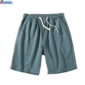 Pantalones Cortos Deportivos Casuales para Hombre, Logotipo Personalizado, Lona 100% Algodón, 160 g/m², Cintura Elástica, Secado Rápido, Transpirables, Servicio OEM Disponible - Product Image 2