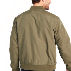 Chaqueta bomber de estilo callejero para hombre, tela a prueba de viento para exteriores con diseño funcional y cuello levantado - Product Image 5