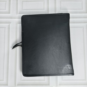 Premium Document Organizer Hot Selling <b>Tooled</b> <b>Leather</b> A4 A5 Size File Cover Floral Design Portfolio Organizer Office Binder - Product Image 3