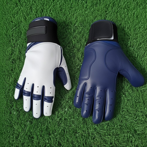 Gants de frappe de baseball/softball en cuir de vache durable, ambidextres, fermeture à boucle et crochet, équipement d'entraînement écologique - Product Image 1