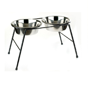 ชามอาหารโลหะตั้งได้สำหรับสุนัขและลูกสุนัขสุนัขโลหะชามอาหารสุนัขยืน - Product Image 1