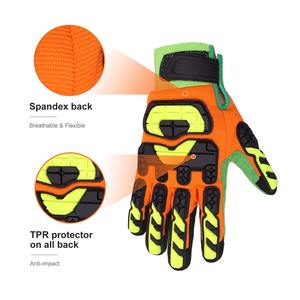 ถุงมือกันลื่นป้องกันแรงกระแทกสำหรับอุตสาหกรรมน้ำมันก๊าซทนทานถุงมือกลสำหรับบ่อน้ำมัน - Product Image 3