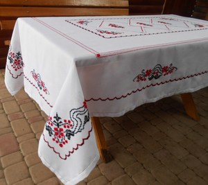 Mantel Cuadrado Vintage Personalizable para Decoraciones Elegantes de Boda, Diseño de Arándanos, Frutas, Rosas, Abejas, Estilo Rústico Chic de Algodón - Product Image 6