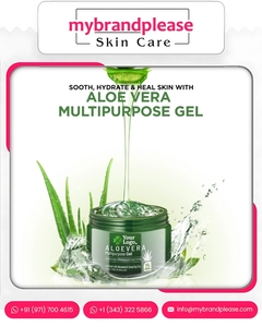 Marque privée personnalisée gel liquide de luxe à l'aloe vera gel blanchissant tout usage apaisant hydratant peau cheveux visage OEM ODM exportation - Product Image 2