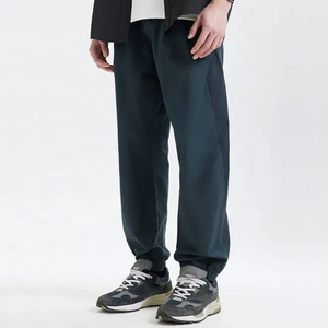 Pantalones Jogger Bordados de Felpa Francesa Cómodos para Hombre, Corte Ajustado, Estilo Recto, Pantalones Deportivos de Algodón Formales y Modernos para Otoño - Product Image 4