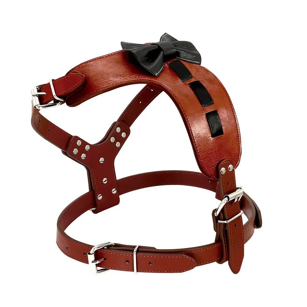 Escape Proof No Pull Step In Treinamento tático ajustável Dog Lift Vest Leather Dog Harness
