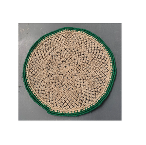 Napperons ronds résistants à la chaleur de cuisine de qualité standard Boho macramé tissé gland impression tapis de Table tapis napperons antidérapants - Product Image 2