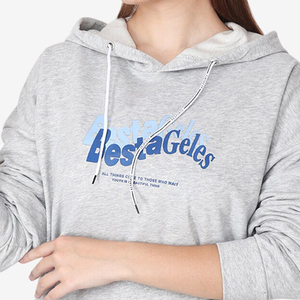 Sweat à capuche pour femme en polaire polyester/coton de haute qualité, respirant, imprimé, avec logo frontal, doublé, manches longues, doux, décontracté, pour l'hiver et le quotidien - Product Image 6