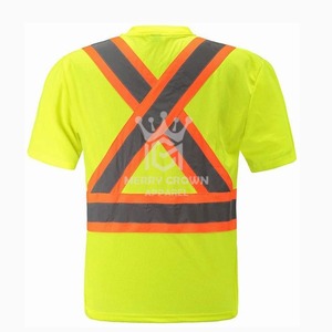 Factory Wholesale Price Short Sleeve 100% Cotton <b>working</b> T <b>Shirt</b> High Visibility Security Work Wear T <b>Shirt</b> for <b>Men</b> 2025 - Product Image 2
