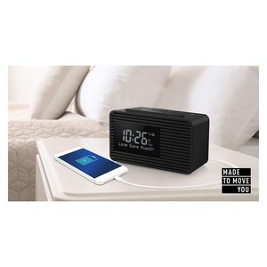 Radiosveglia Black RC D8EG K DAB+ FM Radio Alarm Clock 2 Alarms 230V Power <b>Desk</b> Table Clock - Product Image 5