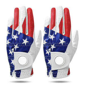 Guantes de golf transpirables de piel de oveja de alta calidad, lo último en guantes de golf con logotipo personalizado, diseño de camuflaje - Product Image 3