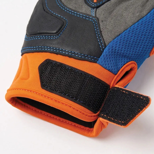 Guantes de Ciclismo Azules y Naranjas con Dedos Completos y Correa Ajustable para la Muñeca, Unisex, Transpirables, Antideslizantes, para Motocicleta - Product Image 4
