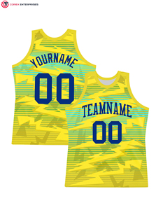 Maillots de basket-ball réversibles personnalisés unisexes en mesh respirant 100% polyester imprimés par transfert thermique - Product Image 4