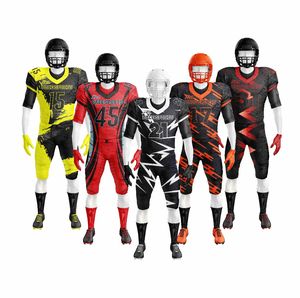 Uniforme de Fútbol Americano Sublimado, Pantalones Cortos de Poliéster con Estampado de Sarga, Transpirables, de Secado Rápido, con Logotipo Bordado - Product Image 2