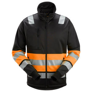 High Visibility Soft shell <b>Working</b> Men Safety Reflective Tape Long Sleeve Construction Zipper Jacket full customized - Product Image 1