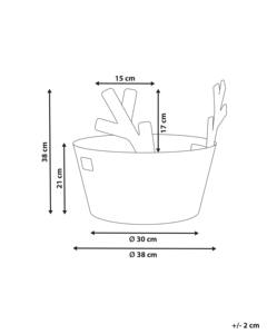 ตะกร้าหวายน้ำลาย ถักด้วยเขากวาง ตะกร้าเก็บของทำมือ ขายส่ง เป็นมิตรกับสิ่งแวดล้อม ผลิตในเวียดนาม - Product Image 3