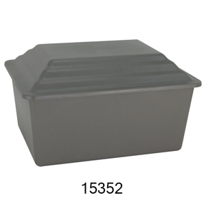 Urne funéraire en aluminium de haute qualité pour cendres de crémation, conçue avec un couvercle sécurisé et une forme élégante pour un hommage durable - Product Image 4