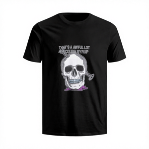Camisetas de Alta Calidad para Hombre, Diseño de Calavera Vintage, Estilo Urbano, Impresión Digital, Corte Holgado Personalizado, 2026 - Product Image 4