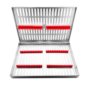 Bandeja de esterilización para instrumentos dentales de grado hospitalario Medivolve, de acero inoxidable, para autoclave, proveedor mayorista y fabricante - Product Image 1