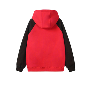 <b>Men's</b> Solid Color Fleece Hooded Sweatshirt Stand Collar Casual Sports Pullover for Spring Autumn Winter - Product Image 3