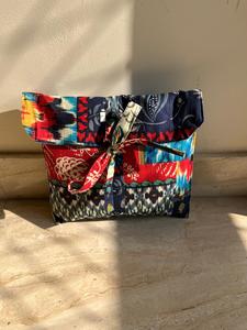 Pijama indio de lujo con estampado de retazos, conjunto de dormir estampado a mano, ropa de dormir transpirable, mangas Sexy, ropa de descanso navideña - Product Image 5