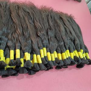 Wholesale Supplier of Natural Raw Human Hair <b>Extensions</b> Unprocessed Single Drawn Non-Weft Bulk Indian Remy Hair <b>for</b> <b>Braiding</b> - Product Image 4