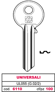 Chiave Asc Ul055 (g.Vac 2) Universale - Product Image 1