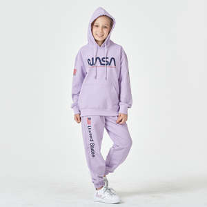 ชุดวอร์มผู้หญิงแบบมีซิปและกางเกงขายาวสีม่วงแดง - Product Image 6