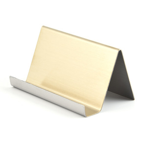 Becora Stylish Stainless Steel Business Card Titular Nome Cartão Gift Organizer para o escritório ou casa Elegante Desk Decor Acessório - Product Image 1