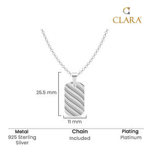 NOVAMART Fine 925 Pure Silver Pendants Necklace for Men & Boys Vintage Style Rhodium Gold Plated Diamond Pearl <b>Rope</b> <b>Chain</b> Wholes - Product Image 5