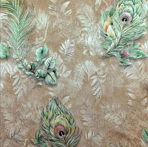 <span class=keywords><strong>Papier</strong></span> <span class=keywords><strong>peint</strong></span> <span class=keywords><strong>de</strong></span> style luxueux avec des plumes <span class=keywords><strong>de</strong></span> <span class=keywords><strong>paon</strong></span>, <span class=keywords><strong>papier</strong></span> <span class=keywords><strong>peint</strong></span> <span class=keywords><strong>de</strong></span> fond <span class=keywords><strong>de</strong></span> chambre à coucher avec un effet d'atmosphère rétro - Product Image 5