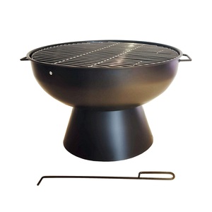 Brasero d'extérieur en fer et métal, pour bois et charbon, avec support, taille personnalisable, design simple, qualité durable et supérieure - Product Image 2