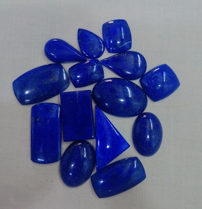 Pierre précieuse Lapis lazuli, Cabochon Lapis lazuli, Cabochon Lapis lazuli en vrac, Pierre Lapis lazuli, Pierre précieuse polie pour bijoux - Product Image 2