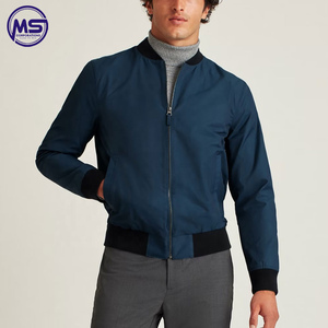 2022 High Quality Men's Light <b>Weight</b> Bomber Jacket Winter Wear in Polyester Material Wholesale Thin and <b>Stand</b> Collar - Product Image 2