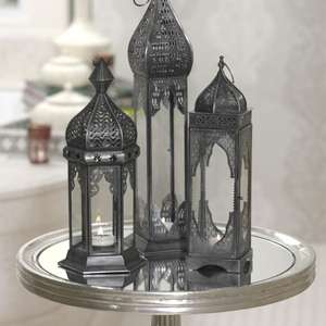 Juego de 3 Faroles Árabes de Metal Hechos a Mano, Decoración de Mesa, Portavelas para Velas de Té, de Pie, Precios al por Mayor de Lujo - Product Image 5