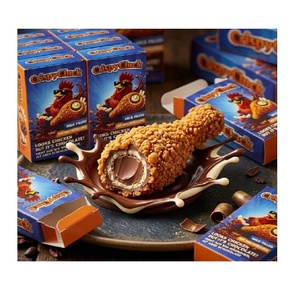 En gros, paquet économique de snacks croustillants au chocolat style poulet, délicieux Tabby Crunch Chocolate Chicken Style, 50g par pièce, avec des morceaux croustillants - Product Image 4