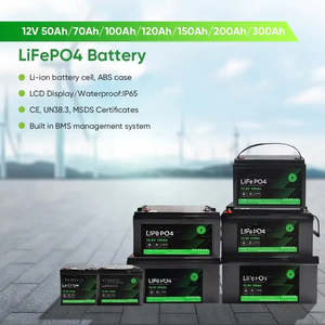 Batterie solaire à cycle profond 12V pour camping-car, 100ah-400ah, lithium Lifepo4, pour stockage d'énergie domestique, avec protection de classe IP65 - Product Image 5
