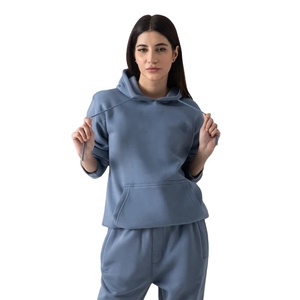 เสื้อสวมหัวมีฮู้ดแฟชั่นสำหรับผู้หญิงเสื้อสวมหัวมีกระดุมข้อมือเสื้อและหมวกปรับได้เครื่องแต่งกายแนวสตรีทลำลองทันสมัยสำหรับผู้หญิง - Product Image 1