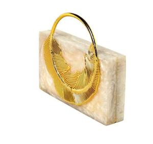 Pochette de boîte en résine noire artisanale indienne pour les femmes à la mode Type personnalisé pochette sacs fourre-tout promotionnels fabriqués en Inde - Product Image 1