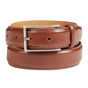 Cintura Elegante da Uomo Ryan Seacrest Distinction in Pelle di Vacchetta Marrone, Stile Vintage di Alta Qualità con Fibbia in Lega Personalizzata, Taglia M - Product Image 2