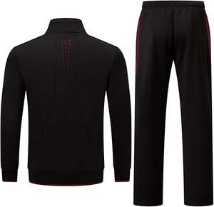 Conjuntos de 2 piezas con forro polar para hombre de alta calidad, trajes informales para correr de invierno, chándales, chándales - Product Image 4