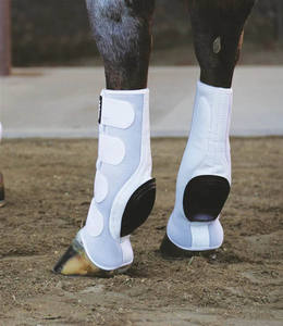 Botas de neopreno para tendón de caballo, botas de protección para piernas, seguridad multicolor, envolturas para caballos, equipo veterinario equino para equitación ecuestre - Product Image 2
