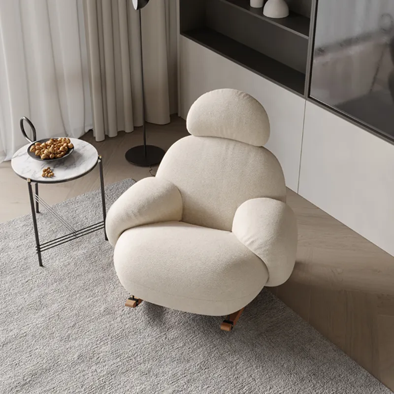 الأوروبية نمط هزاز أريكة كرسي واحد نسيج المقعد كرسي التخصيص صالة كرسي لغرفة المعيشة