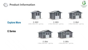 Abri de jardin modulaire 4x4M en composite et aluminium : stockage écologique en panneaux WPC HDPE, résistant à la pourriture, <span class=keywords><strong>toit</strong></span> imperméable - Product Image 4