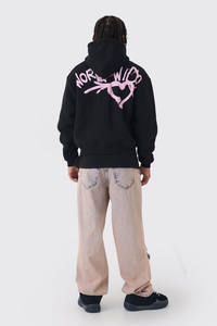 Sudadera con Capucha Extra Grande de Alta Calidad, 500GSM, con Estampado en Serigrafía, Estilo Deportivo Informal, para Hombre, 100% Algodón - Product Image 2