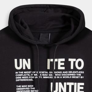 High Quality Men Women Dark Green <b>Thick</b> <b>Fleece</b> Custom Graphic Printed Cotton/Polyester Breathable Eco-Friendly Pullover Hoodies - Product Image 5